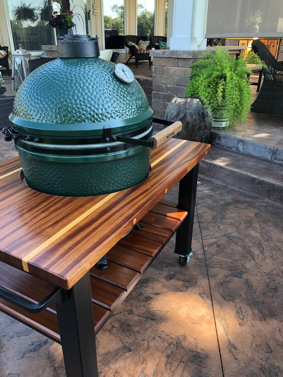 Big Green Egg Table Bison Woodworking